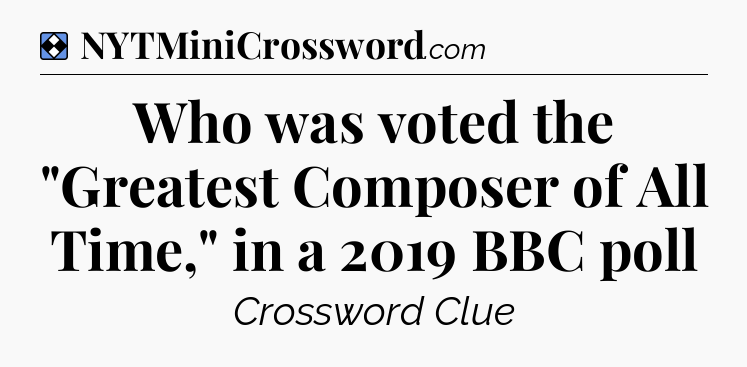 Solution: Who was voted the 