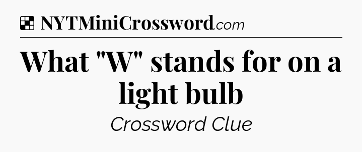 Solution: What 