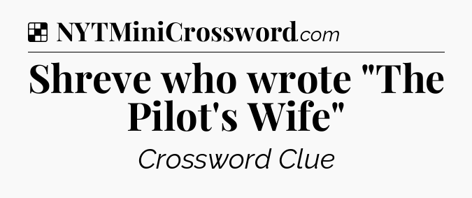 Solution: Shreve who wrote 