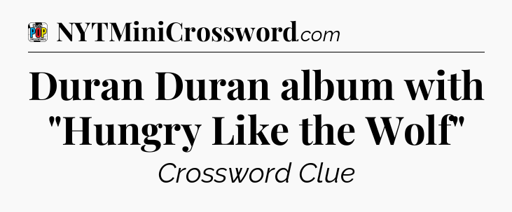 Duran Duran album with 