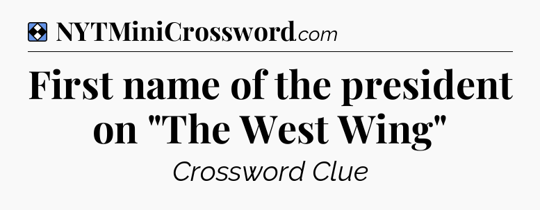 Solution: First name of the president on 