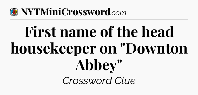 First name of the head housekeeper on 