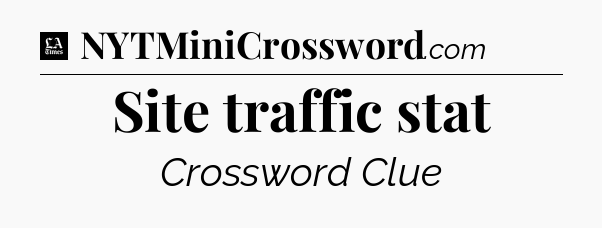 Site traffic stat - LA Times Crossword