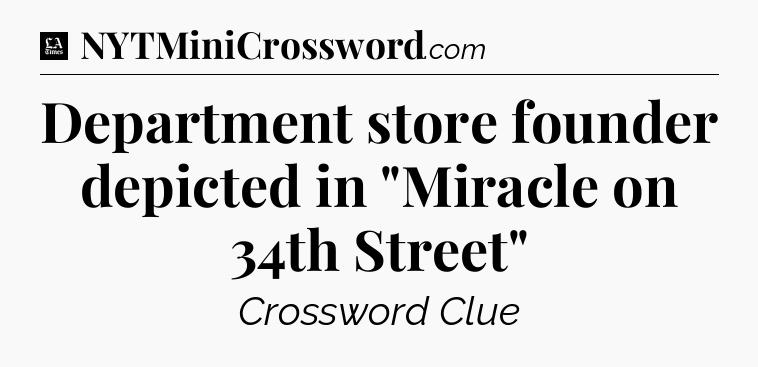 Department store founder depicted in 