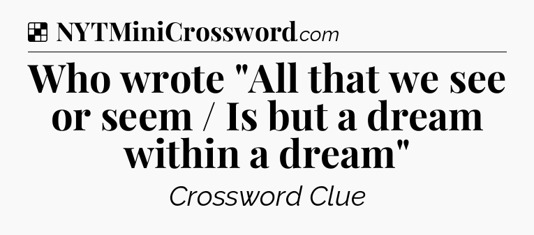 Solution: Who wrote 