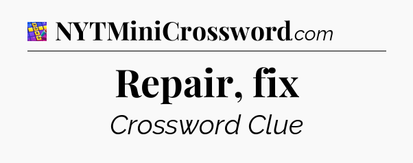 Repair, fix Codycross