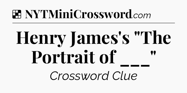 Solution: Henry James's 