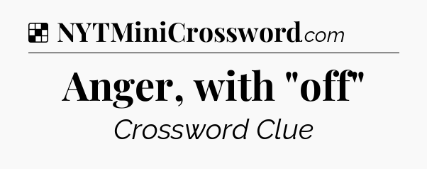 Solution: Anger, with 