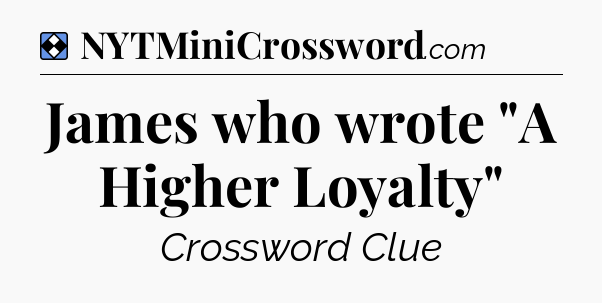 Solution: James who wrote 