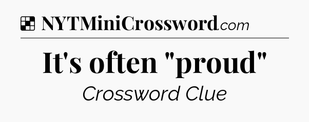 Solution: It's often 