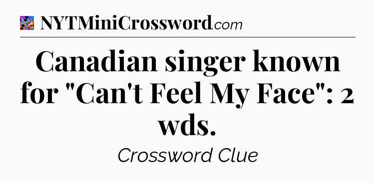 Canadian singer known for 