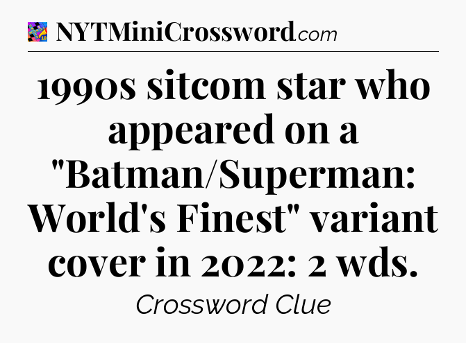 1990s sitcom star who appeared on a 