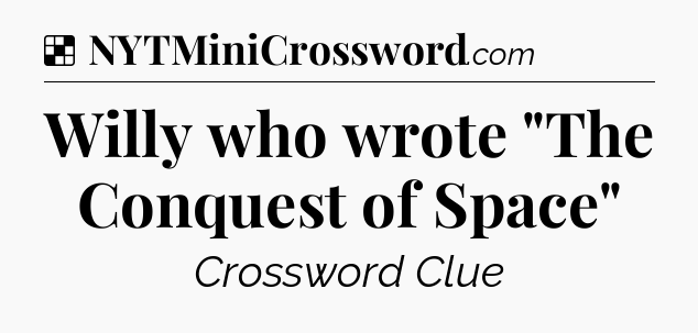 Solution: Willy who wrote 