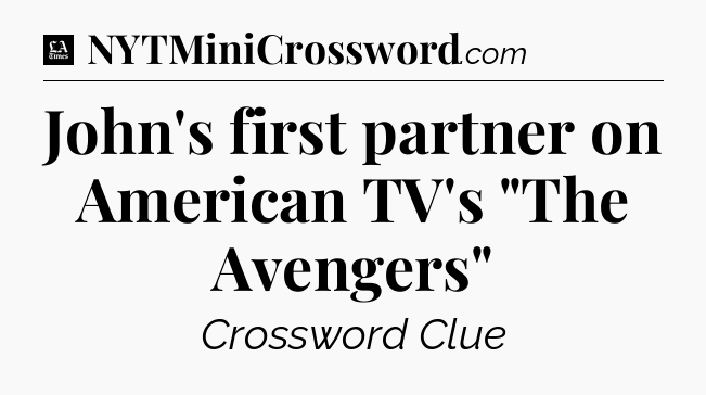 John's first partner on American TV's 