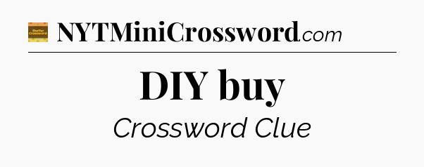 DIY buy - Eugene Sheffer Crossword