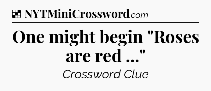 Solution: One might begin 