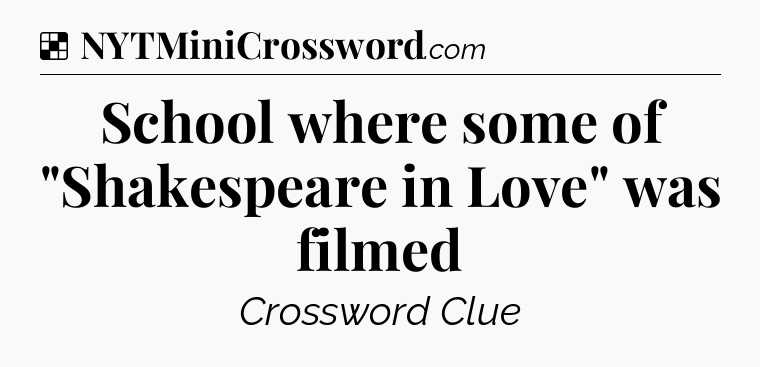 Solution: School where some of 