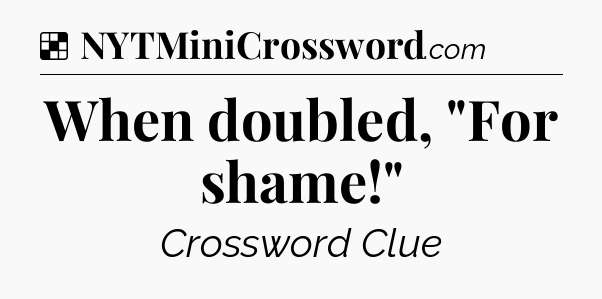 Solution: When doubled, 