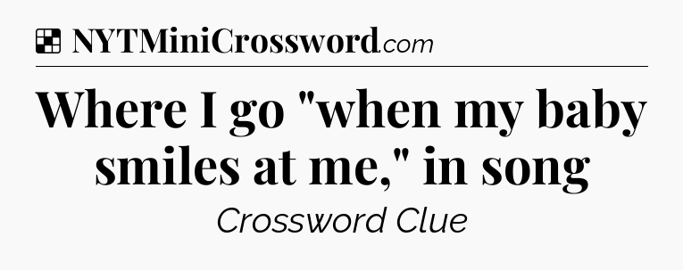 Solution: Where I go 