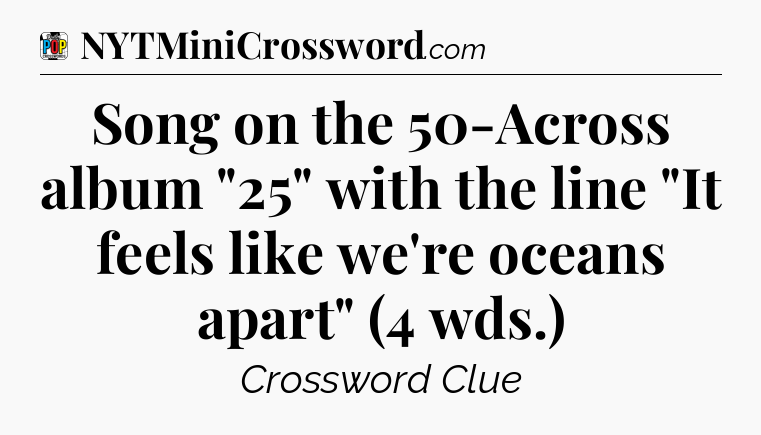 Song on the 50-Across album 