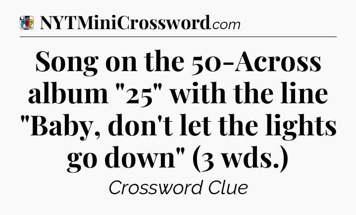 Song on the 50-Across album 