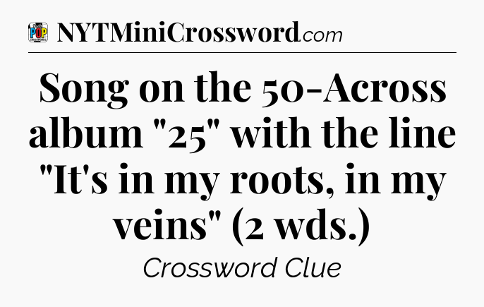 Song on the 50-Across album 