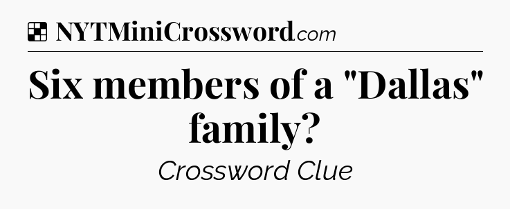 Solution: Six members of a 