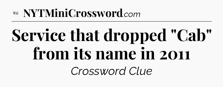 Service that dropped 