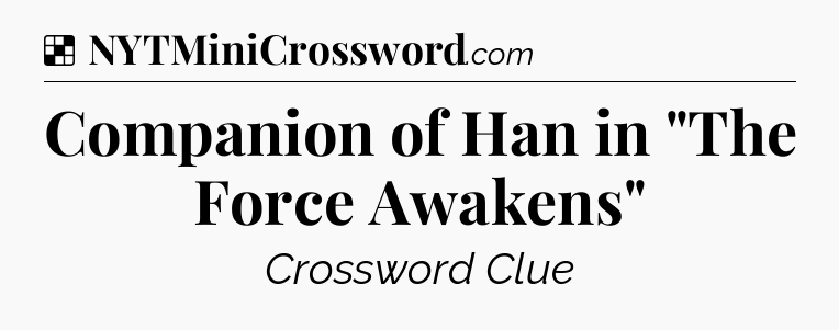 Solution: Companion of Han in 