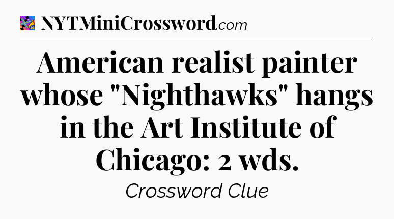 American realist painter whose 