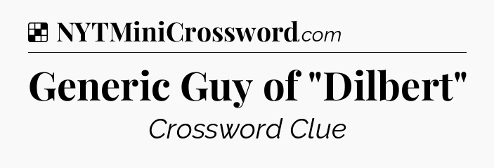 Solution: Generic Guy of 