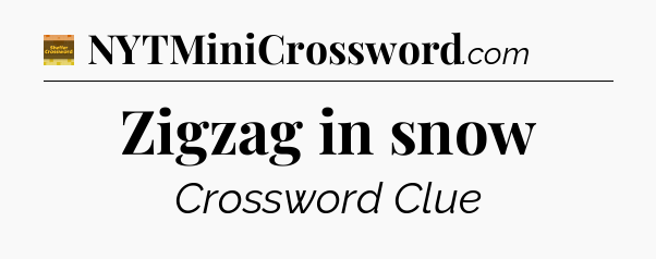 Zigzag in snow - Eugene Sheffer Crossword