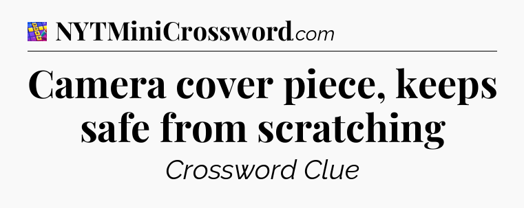 Camera cover piece, keeps safe from scratching Codycross