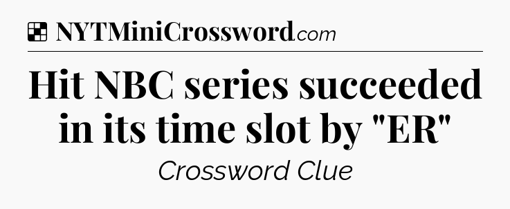 Solution: Hit NBC series succeeded in its time slot by 