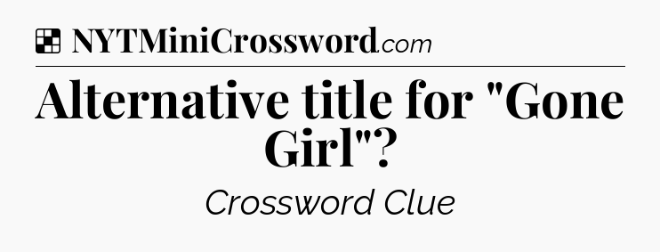 Solution: Alternative title for 