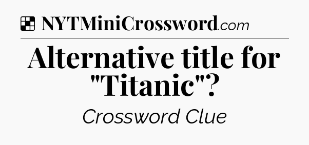 Solution: Alternative title for 