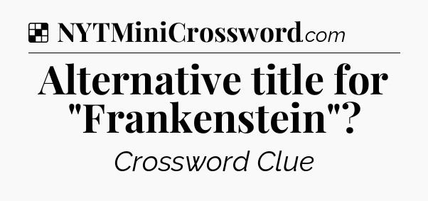 Solution: Alternative title for 