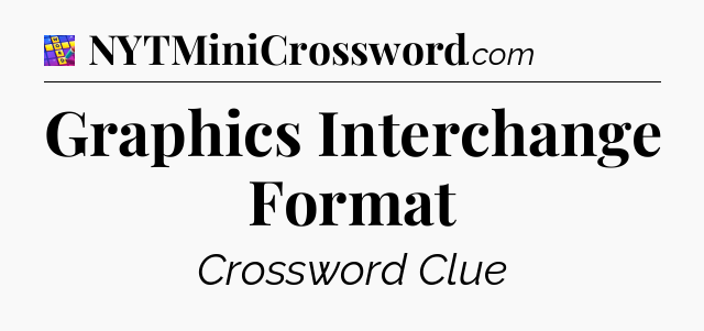 Graphics Interchange Format Codycross