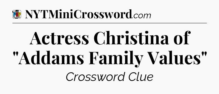 Actress Christina of 