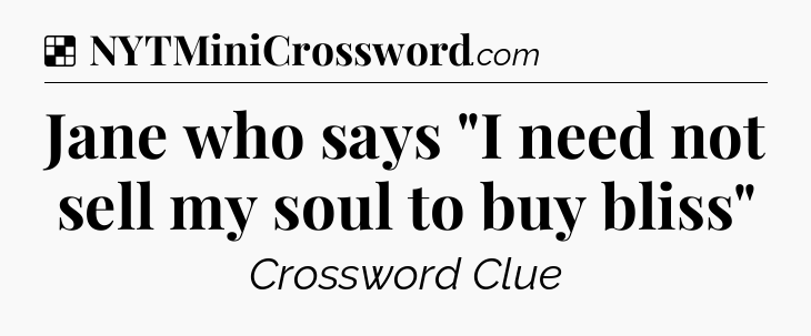 Solution: Jane who says 