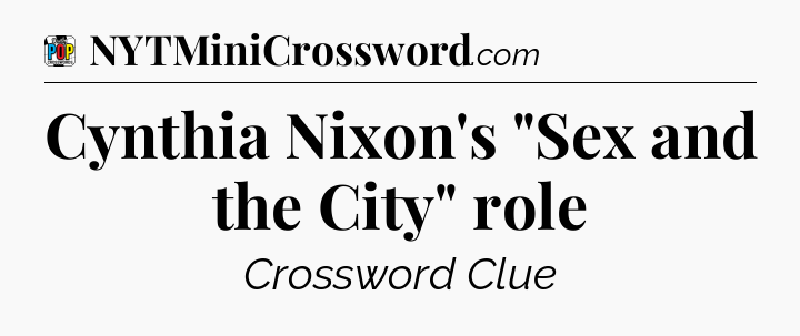 Cynthia Nixon's 