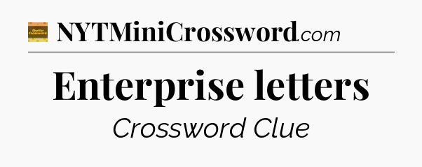 Enterprise letters - Eugene Sheffer Crossword