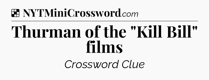 Solution: Thurman of the 