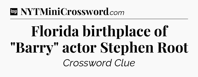 Florida birthplace of 