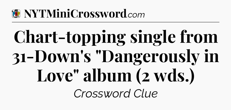 Chart-topping single from 31-Down's 