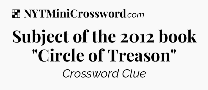 Solution: Subject of the 2012 book 