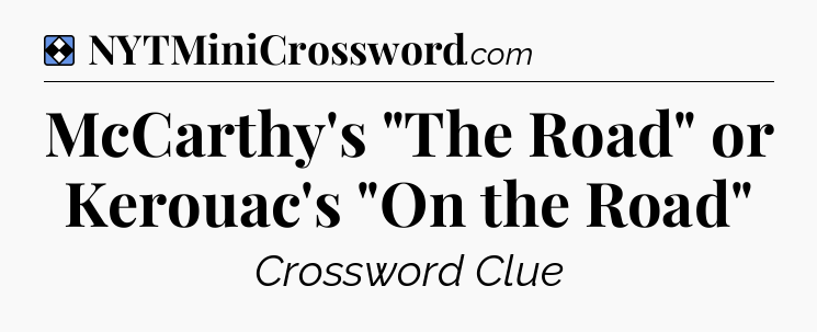 Solution: McCarthy's 