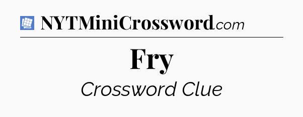 Fry Puzzle Page Crossword Clue