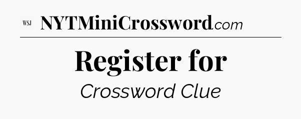 Register for - WSJ Crossword
