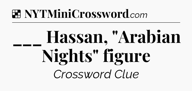 Solution: ___ Hassan, 